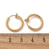 Ion Plating(IP) 304 Stainless Steel Clip-on Earrings X-EJEW-M218-03B-G-4