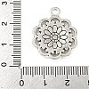 Flower Tibetan Style Alloy Pendants TIBE-5269-AS-LF-3