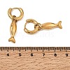 304 Stainless Steel Hoop Dangle Earrings for Women SA-CBA210F-01G-5