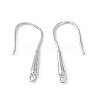 Rack Plating Brass Earring Hooks KK-G433-17P-2