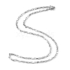 Tarnish Resistant Box Chain Necklace for Men NJEW-F027-17-2.5mm-3