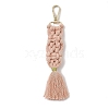 Handmade Macrame Nylon Thread Pendant Decorations HJEW-P019-06G-3