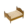 Wooden Double Bed Miniature Ornaments PW-WGA2EE5-01-1