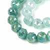 Anti-Tarnish Electroplate Glass Beads Strands GLAA-N064-10mm-06-3