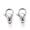 304 Stainless Steel Lobster Claw Clasps STAS-T065-12mm-34P-1
