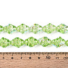 Electroplate Transparent Glass Beads Strands EGLA-N020-03C-4
