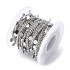 304 Stainless Steel Curb Chains CHS-G041-02P-05-3