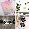 Olycraft 9Pcs 9 Styles Nickel Self-adhesive Picture Stickers DIY-OC0004-28-4