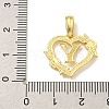 Heart Brass Pendants KK-I714-04G-Y-3