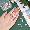 24Pcs 3 Styles 201 Stainless Steel Connector Charms STAS-DC0008-74-3