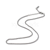 Non-Tarnish 304 Stainless Steel Wheat Chain Necklace for Men Women NJEW-K245-021C-1