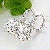 Crystal Rhinestone Ball Dangle Hoop Earrings for Girl Women EJEW-BB46443-A-2