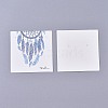 Cardboard Necklace & Earring Display Cards CDIS-WH0013-04H-1