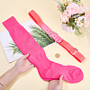 1 Pair Polycotton Solid Color Football Socks AJEW-CL0001-33A-3