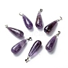 Natural Amethyst Pendants G-F707-14-1