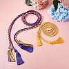 6Pcs 3 Style Polyester Tassel Big Pendant Decorations FIND-TA0001-49-3