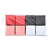 8Pcs 4 Colors Square Cardboard Ring Boxes CBOX-FS0001-08-6