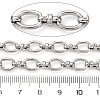 304 Stainless Steel Oval Link Chains CHS-S012-08P-3