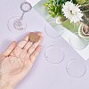 SUNNYCLUE 30Pcs Transparent Acrylic Blank Big Pendants TACR-SC0001-20-3