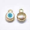 Light Gold Plated Alloy Charms ENAM-S117-27C-2