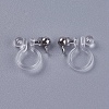 Transparent U Type Alloy Ear Clip PALLOY-WH0009-01P-2