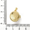 Brass Enamel Locket Pendants KK-F912-05C-G-4