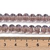 Electroplate Transparent Glass Beads Strands EGLA-B011-08A-PL01-4