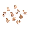 Ion Plating(IP) 304 Stainless Steel Stud Earring Findings STAS-I183-07A-07RG-1