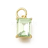 Brass Glass Charms KK-V011-36G-A-1