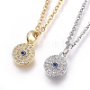 304 Stainless Steel Pendant Necklaces NJEW-O108-15-1