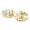 Rack Plating Alloy Enamel Pendants FIND-Q099-06G-03-2