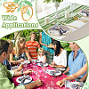 60Pcs Christmas Theme Alloy Leaf Napkin Rings AJEW-PB0001-03G-6