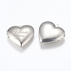 Tarnish Resistant 316 Stainless Steel Locket Pendants X-STAS-G146-17P-1