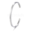 Tarnish Resistant 304 Stainless Steel Cuff Bangles BJEW-K173-02P-7