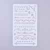 Plastic Reusable Drawing Painting Stencils Templates DIY-G027-F19-1