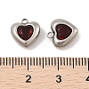 304 Stainless Steel Micro Pave Cubic Zirconia Charms STAS-S131-17P-03-3