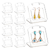 Acrylic Slant Bacl Earring Display Stands EDIS-WH0031-28A-02-7