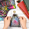 Halloween Theme Spider Printed Organza Drawstring Bags ABAG-WH20021-006F-4