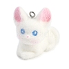 Animal Theme Flocky Resin Pendants LS-RESI-M051-01C-1