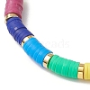 Chakra Polymer Clay Beaded Stretch Bracelets for Women BJEW-JB11502-3