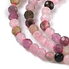 Natural Pink Tourmaline Beads Strands X-G-F596-06-2mm-4
