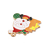 Christmas Theme Alloy Enamel Pendants ENAM-C010-01A-3