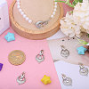 CHGCRAFT  6Pcs Brass Fold Over Clasp with Crystal Rhinestone KK-CA0002-69B-4