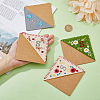 4Pcs 4 Style Felt Embroidery Bookmarks FIND-HY0003-46S-3