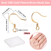 CREATCABIN 100Pcs Long-Lasting Plated Brass French Earring Hooks KK-CN0001-80-2