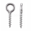 304 Stainless Steel Screw Eye Pin Peg Bails X-STAS-K171-52P-10x4mm-1