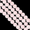GOMAKERER 2 Strands Natural Rose Quartz Dyed Beads Strands G-GO0001-27A-4