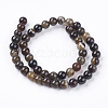 Natural Agate Beads Strand X-G-L083-8mm-06-2