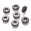 Alloy European Beads MPDL-S067-24EB-B-1