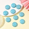 Craft Findings Dyed Synthetic Turquoise Flat Back Dome Cabochons LS-X-TURQ-S266-20mm-01-5
